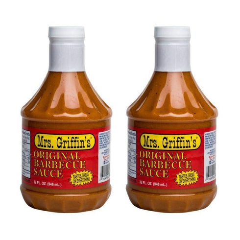 Mrs Griffin's Barbecue Sauce Mrs Griffin's Regular BBQ Sauce 32 oz - Tangy Mustard Based BBQ