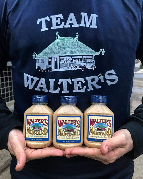 Walter's Mustard 9 oz 1919, , - World Famous, Specially Blended Since All Natural, No Additives, A Secret Blend