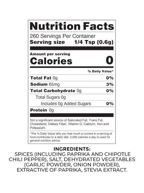 Rib Rack Chipotle Sugar Free Seasoning, 5 oz