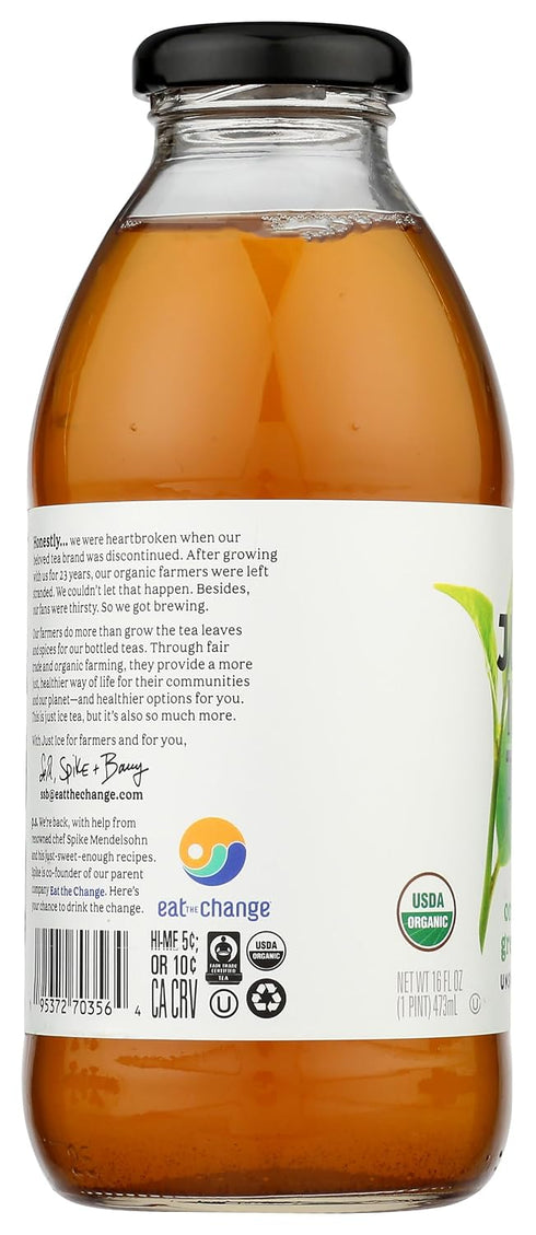 16 Oz Just Ice Tea, Tea Green Original Organic, Fl