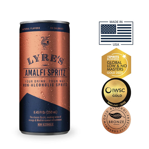 8 Set, (8.45 Oz 8) Lyres Non Alcoholic Sparkling Escape Can Non-Alcoholic Sparkling Wine & Aperitif Alternative Fl x