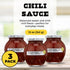 3 Pack (3 12 oz Homade Chili Sauce Bottles) Sweet & Tangy Tomato-Based Condiment for Meatballs, Meatloaf Glaze