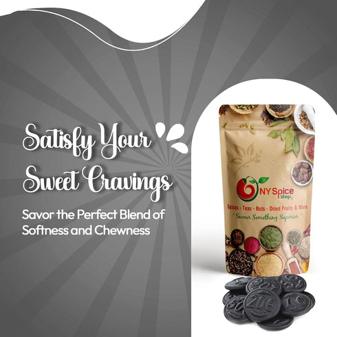 3 NY Spice Shop Licorice Candy - Pound Salted Licorice Coins - Chocolate Licorice - Australian Candy - Liquorice Candy