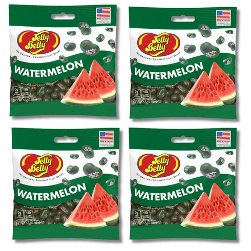 Pack 4 3.5 oz. Jelly Belly Jelly Beans- of - Watermelon - Bags