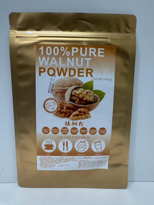 Plant Gift 100% Powder,100G/3.25oz Pure Walnut Powder, Walnut Flour Natural Powder, Great Flavor for Drinks, Smoothie