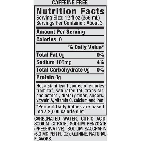 Schweppes 33.8 Oz 6 Tonic Diet Water, Fl Ct