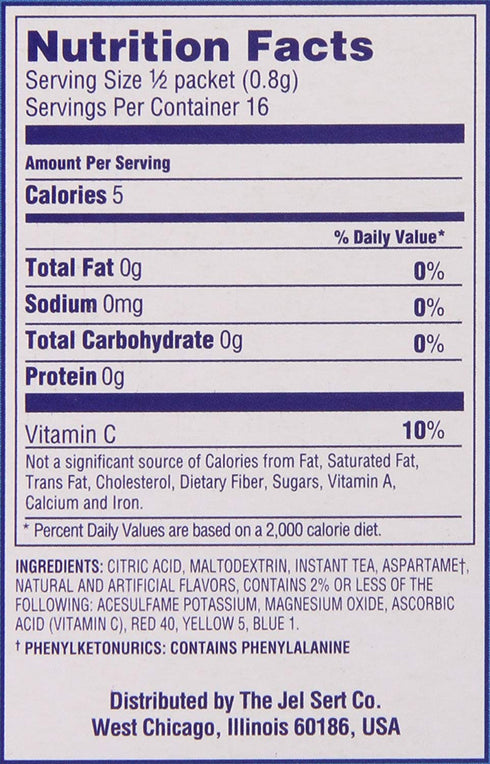 8 96 Packets (Pack 12) Wyler's Light Singles To Go Powder, Water Drink Mix, Raspberry, per Box, total