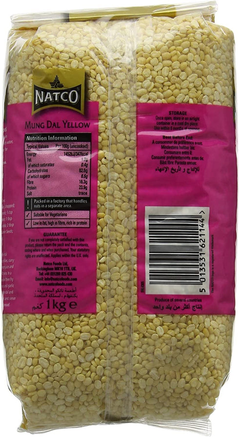 Natco 1kg Mung Dall Yellow