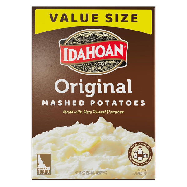 Idahoan Original Mashed Potatoes, Value Size 26.20 oz (pack of 8)