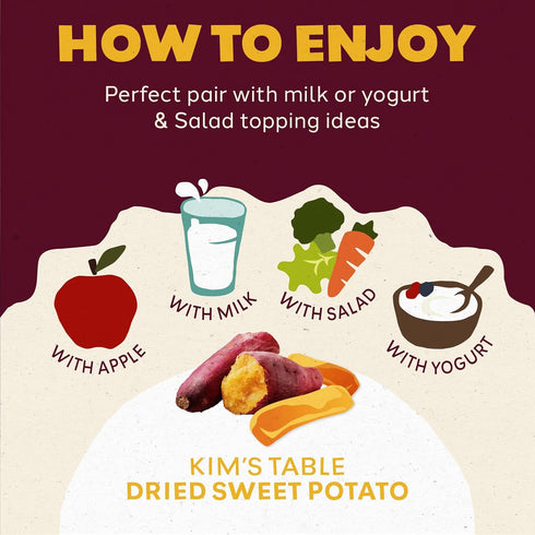 (10 Packs) 100% Dried Sweet potato Korean Snacks Glueten Free Pre Workout Healthy Foods, Korean Diet Foods/Natrural