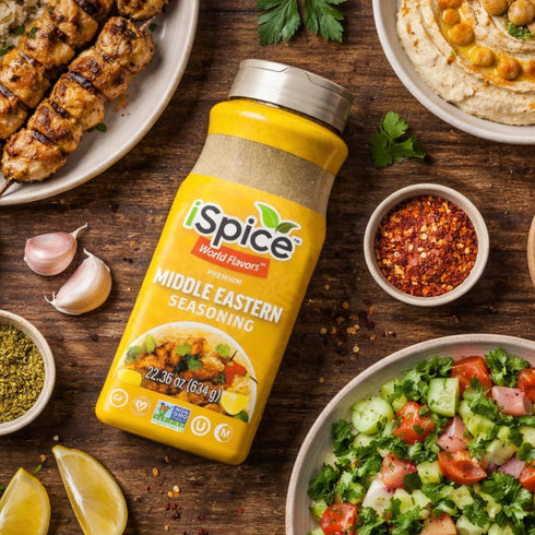 22.36 oz iSpice Blend | Middle Eastern Seasoning | | Mixed Spice & Seasoning | Bulk Size | Halal | Kosher (Middle