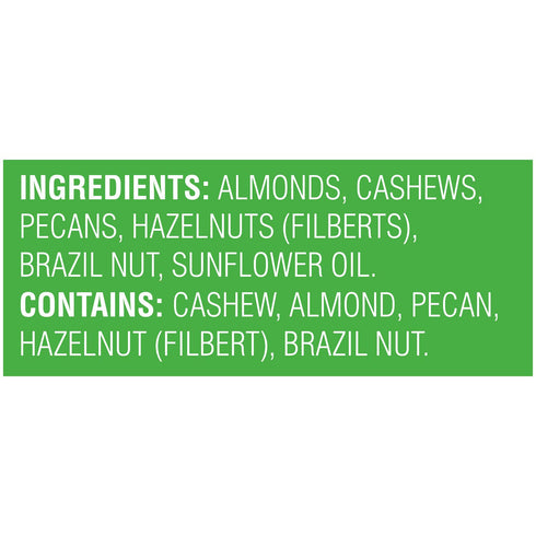 (2 LB) Sincerely Nuts Roasted & Unsalted Mixed Nuts Almonds, Cashews, Brazil Nuts, Hazelnuts & Pecans - Vegan, Kosher