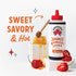 17 Oz Bachan's Japanese Barbecue Sauce - Hot Honey, Bottle, Cold-Filled, Non GMO, No Preservatives and BPA free - BBQ