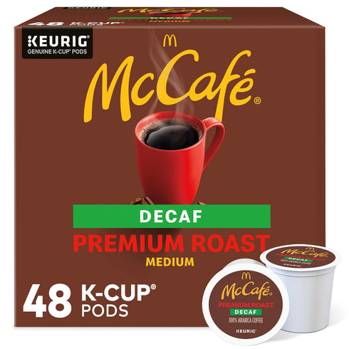 McCafe Premium Roast Decaf, Keurig Single Serve K-Cup Pods, Medium Roast Coffee