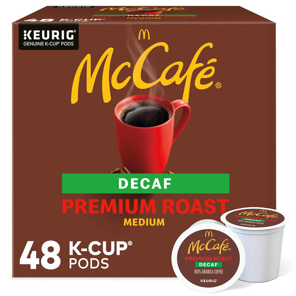 McCafe Premium Roast Decaf, Keurig Single Serve K-Cup Pods, Medium Roast Coffee