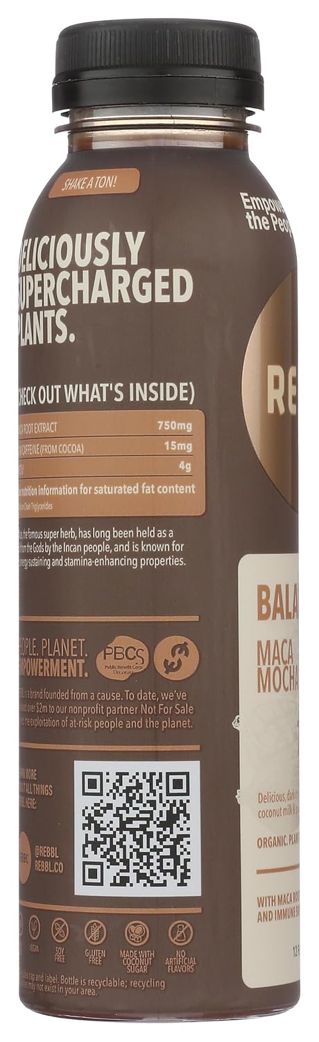 12 REBBL Organic Maca Mocha Elixir, FZ