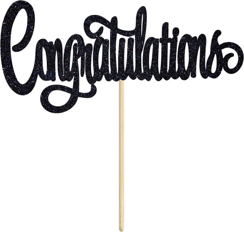 Congratulations Cake Topper, Congrats Grad Graduate Decorations for 2025 Graduation/Wedding/Birthday