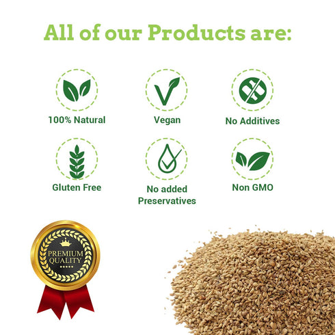 Spice Magic Whole Spices ~ 100% Pure, Aromatic & Natural, Gluten-Free, Non-GMO, Indian Origin, Ajwain Seeds