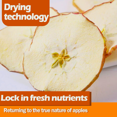 Generic 7.4oz/210g,Fruit Apple Slices, Dried Apples, Apple Chips, chips-No Sugar Added, Dried Fruit Snacks, Natural