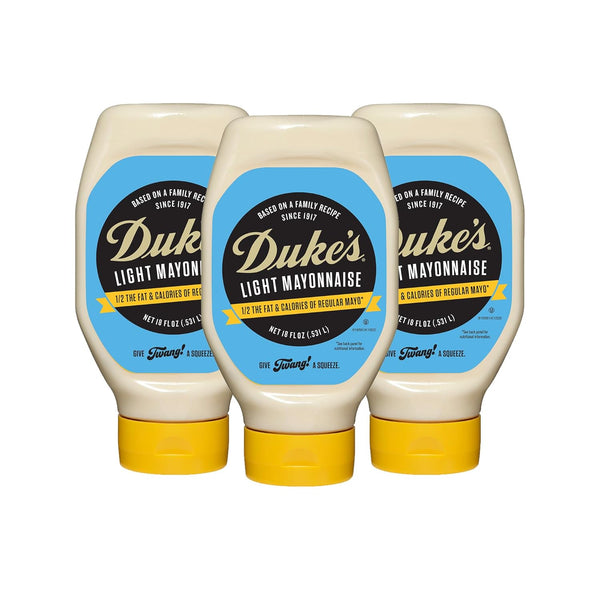 Dukes Light Mayonnaise Squeeze Bottle - Smooth & Creamy, 18 Ounce (Pack