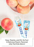 30 (21.16 oz) Korean Food Woongjin Kids Calcium Vitamin D Jelly Stick Naturally Sweetened Peach Flavor, Kids Fruit