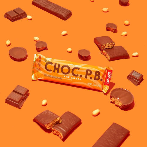15g 12 good! Snacks Chocolate Peanut Butter Vegan Protein Bar, Soy & Gluten Free, Plant Based, Low Sugar, Clean