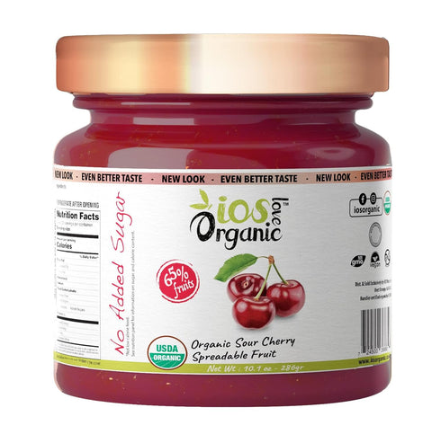 IOS Love Organic Spreadable Fruit - USDA Organic Certified 65% Fruits -