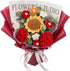 AwnsIMfreien Crochet Flower Bouquet - Knitted Roses & Tulips, Long-Lasting Bouquet of Crochet