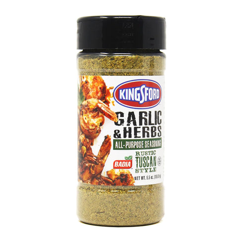5.5 oz (Pack 6) Kingsford Badia Garlic & Herbs All-Purpose Seasoning