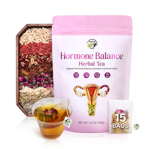 Vital Tea Hormone Balance Tea for Women, Soothing Chamomile & Raspberry Leaf
