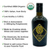 Galbasa 16.9 oz - Organic Lemon Oil from Sicily, Italy - First Cold Pressed Extra Virgin Olive Oil and Fresh Lemons