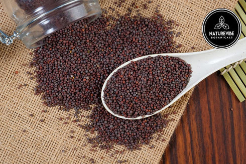 5lb 5lbs| Naturevibe Botanicals Black Mustard Powder and Corn Flour Bulk Combo