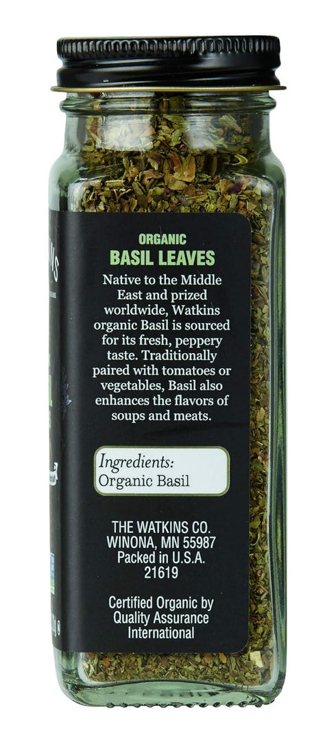 Watkins Gourmet Organic Spice Jar, Basil, 0.71 Oz