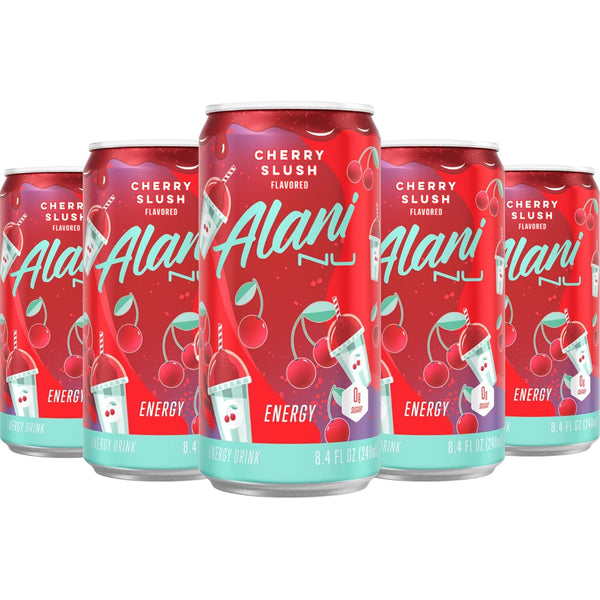 Generic New Alani Mini Energy Drinks Cherry Slush, Sugar-Free, Low-Calorie, Energy Boost Drink