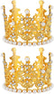 Amosfun 2pcs Mini Crown Cake Topper - Pearl Rhinestone Queen Princess Tiara for Birthday Wedding Party