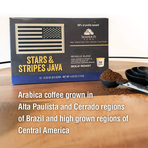 Stars & Stripes Java Coffee Pods Bold Roast
