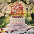 Sriburcio Summer Red Glitter A Litte Cherry is on the Way Cake Topper, Cherry Sweet Baby/Cherry Oh Baby, Funny Cherry