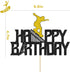 Glitter Happy Birthday Skateboard Cake Topper for Extreme Sport Skateboarding Graffiti Theme Birthday Party Decorations