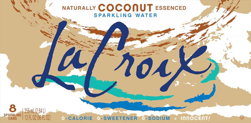 12 Oz (pack 8) LaCroix Sparkling Water, Coconut, Fl