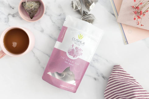 Tie Guan Yin Oolong Tea Bags, Ti Kuan Yin - Iron Goddess of Mercy Oolong Tea
