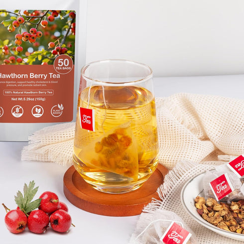 Oryvox 100 Immunity, (Pack 2) Hawthorn Berry Tea, Tea bags, Natural Hawthorn Berries -Aid Digestion, Boost Relaxation