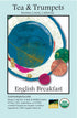 1 (16 oz) Tea & Trumpets USDA Organic English Breakfast Loose Leaf Black Tea - Pound