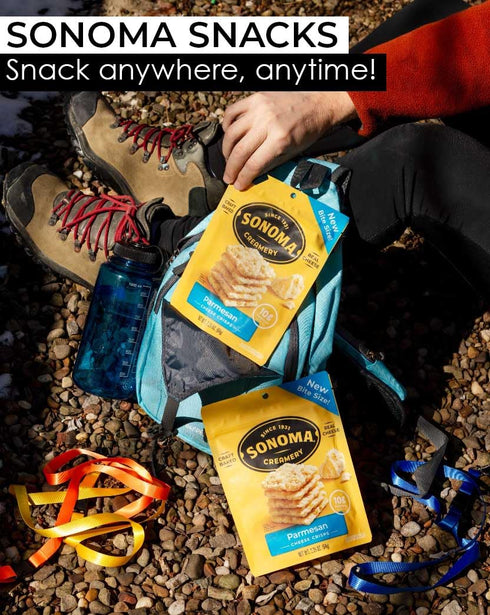 10 Oz (1 Count) Sonoma Creamery - Cheese Crisps, Bacon Cheddar, | Savory Snack | High Protein | Low Carb | Gluten Free|