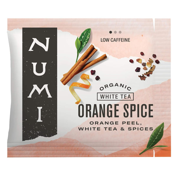 Numi Organic Orange Spice Tea, 100 Tea Bags, White Tea With Citrus