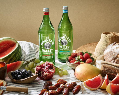 The Mountain Valley 500 ML Glass Sparkling Water