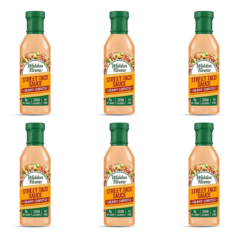 Walden Farms Street Taco Sauce Creamy Chipotle - Calorie-Free, Gluten-Free, Low Carb,