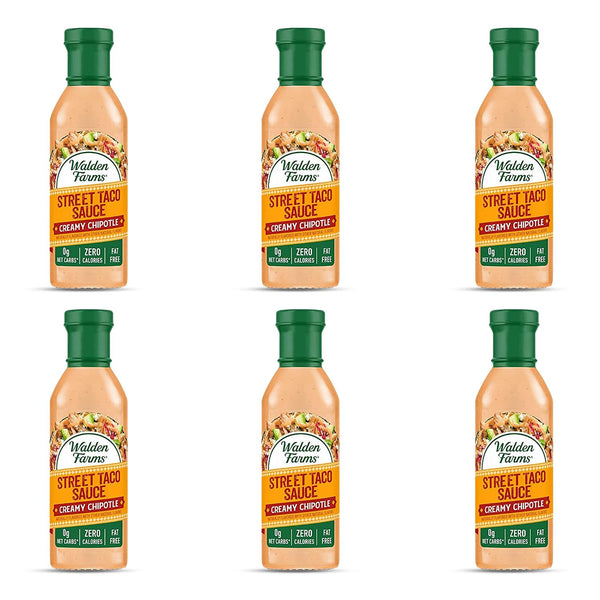 Walden Farms Street Taco Sauce Creamy Chipotle - Calorie-Free, Gluten-Free, Low Carb,