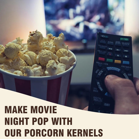 Concession Essentials 4lbs Premium Gourmet Mushroom Extra Large Popcorn Kernels