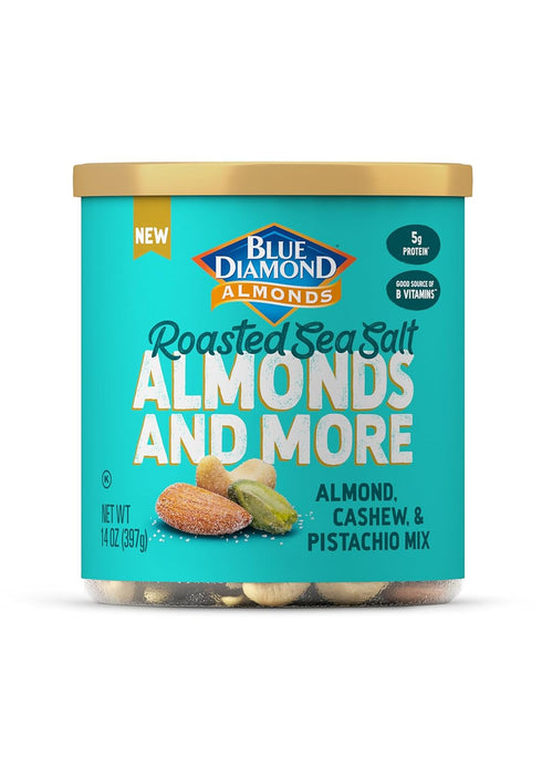 Blue Diamond Almonds, Mixed Nuts Roasted Sea Salt Deluxe Snack Nuts, Almonds,