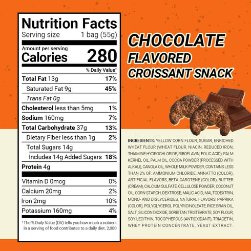 1.94 oz (Pack 16) Nongshim Ppang Bujang Chocolate Flavored Roll Snack - Chocolate Flavor Croissant Bakery Good